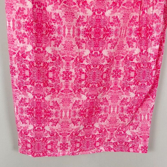 Rip Skirt Hawaii Wrap Skirt Size XL Bali Pink Length 3 - Picture 3 of 11